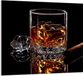 TMK ArtDeko Serie - Glazen Paneel Keuken - 65x60 cm - Whisky - Gehard Glas