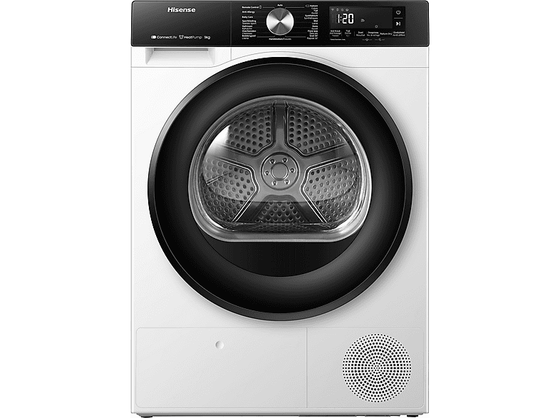 Hisense DH3S902BW3 - Warmtepompdroger - 9 kg - A+++ - ConnectLife - Wit