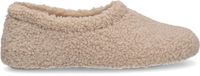 Manfield Pantoufles beige teddy femme taille 42