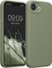 kwmobile telefoonhoesje geschikt voor Apple iPhone 17e / iPhone 16e - TPU backcover met siliconen coating - Smartphone case in grijsgroen