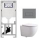 Geberit QeramiQ Dely Swirl Toiletset Compact - Inbouwreservoir Geberit UP320 - Blanc Brillant
