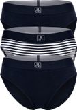 Marc O'Polo Slip Set van 3 - Donkerblauw - Vrouwen - Katoen/Elastaan - Maat XL