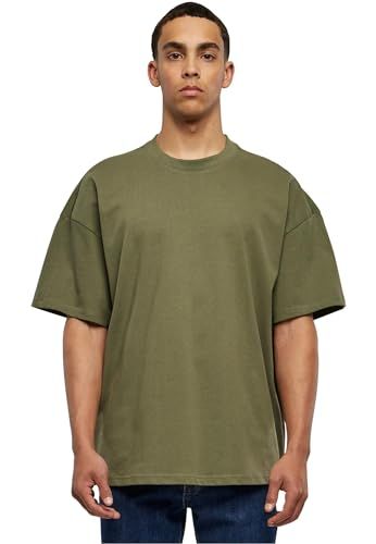 Build Your Brand Heren T-shirt Ultra Heavy Cotton Box Tee - Olijfgroen - XL