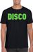 Bellatio Decorations Verkleed T-shirt heren - disco - zwart - groen glitter - jaren 70/80 - carnaval L