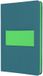 Sigel LS204 Notitieboek Linescape Hardcover DIN A5 Geruit Middelblauw, Neon-groen 88 vellen