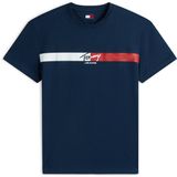 Tommy Hilfiger Tommy Jeans T-shirt XXL Korte mouw Katoen Blauw