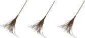 Merkloos Heksen bezem - 3x - 110 cm - Heks verkleedaccessoires - Halloween