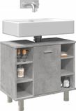 Prolenta Maison Exclusive - Meuble de salle de bain gris béton 60x32x53,5 cm Matériau dérivé du bois