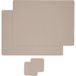 LIVARNO Sets de table et sous-verres, 4 pièces, réversible beige/gris (Rectangulaire)