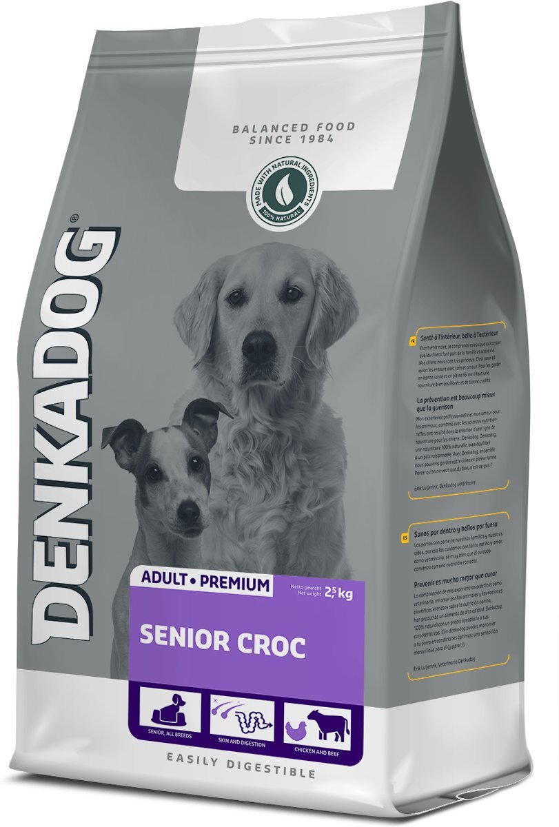 DENKADOG Senior Croc Hondenvoer - 2.5 kg