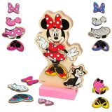 Woomax Coffret de jeu magnétique en bois Disney Minnie Robes (x38)