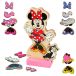 Woomax Coffret de jeu magnétique en bois Disney Minnie Robes (x38)