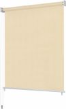 vidaXL Rolgordijn voor buiten 120x140 cm crème