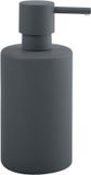 Spirella Zeepdispenser TUBE-MATT – Zeeppomp voor Badkamer – Geschikt voor Lotion en Desinfectant – Elegant Badkamer Accessoire – Grijs – Kunststof – Modern – Vrijstaand