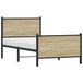 Maison Exclusive - Lit exclusif en métal, finition chêne Sonoma, sans matelas, dimensions 90x190 cm