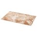 Secret de Gourmet tafel placemats Palm Tree - wit/bruin - linnen mix - 45 x 30 cm - Onderleggers