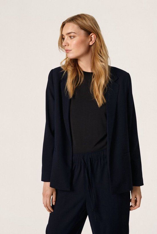 SOAKED IN LUXURY SLShirley Blazer LS - Night Sky Dark Blue XL | Damesblazer