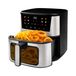 TESLA AirCook Q60 XXL Pro, multifunktionale digitale Heißluftfritteuse, 7 Liter, 1600W, 10 automatische Programme, Bedienfeld mit Touchscreen und farbigen Symbolen