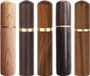 Houten Tandenstoker Houders - Dispenser Doosjes - Eettafel Decoratie - Natuurlijke Hout Textuur - 5 Stuks 85x18mm - Houtkleur