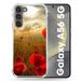 Versterkte Samsung Galaxy A56 5G klaproos bloem versterkte hoes