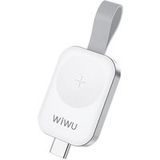Wiwu Draagbare USB-C Oplader Wit voor Apple Watch M16