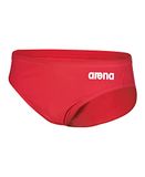 Arena M Team Swim Brief Solid Red-White