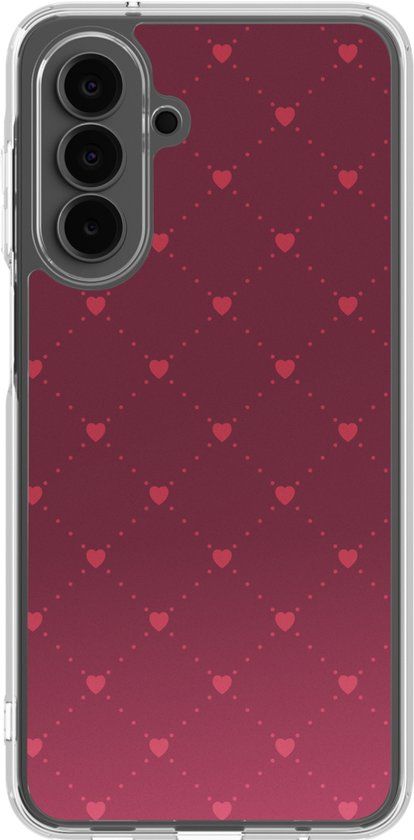 imoshion Hoesje - Geschikt voor Samsung Galaxy A17 (5G) / A17 (4G) - Design hoesje - Crush Check Coral Dust