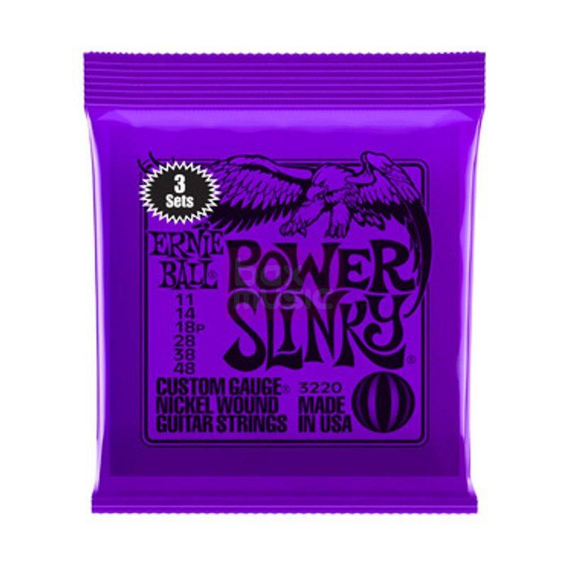 Ernie Ball 3220 Power Slinky Nickel Wound 3 Pack