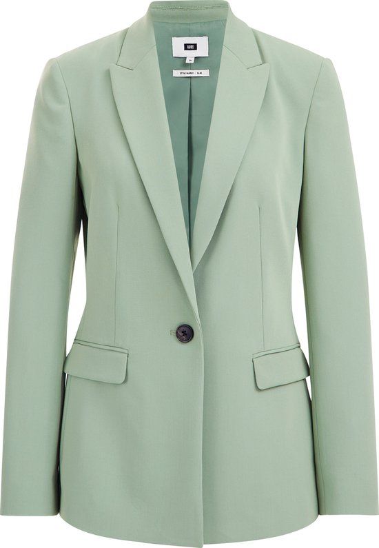 WE Fashion Marly Women's Slim Fit Blazer - Pastel Green - Size 38