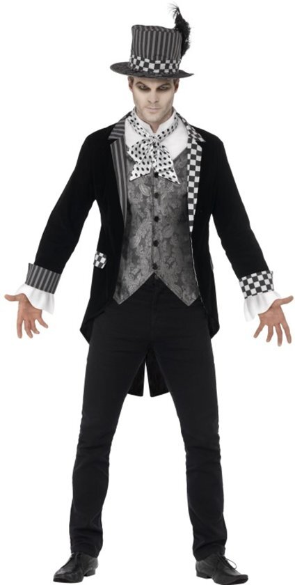 - Mad Hatter Kostuum Luxe Dark Hatter Man XL Carnaval kostuum Verkleedkleding