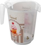 Hega Hogar Maatbeker/Mengbeker - Kunststof - Taupe - 1000 ml