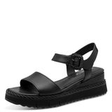 Tamaris - Dames - Sandalen met hak - Zwart - Maat 42