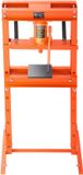 Merkloos / Sans marque Shanghai Sishun Technology Co., Ltd Hydraulische Werkplaatspers - 20 T, H-Frame met Persplaat en Driehoekige Steun, Stevige Verstelbare Vloerpers, Overdrukventiel voor Buigen, Richten en Ponsen In de Garage