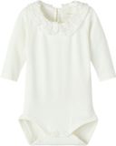 Romper Manches Longues Femme White Alyssum Uni 95% Coton, 5% Élasthanne