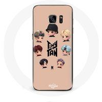 Samsung Galaxy S6 hoesje BTS TinyTAN Animatie Poster RM Jin Suga J-Hope Jimin V en Jungkook Maniacase