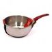Inde Steelpan met rode handgreep, 16 cm, roestvrij staal