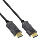 InLine® HDMI AOC-kabel, Ultra High Speed HDMI-kabel, 8K4K, zwart, 80m