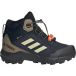 adidas unisex - barn Terrex Mid Gore-Tex Hiking Kids Shoes, legend ink/Dual Yellow/olive strata, 35 EU