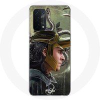 Maniacase Etui voor Oppo A74 5G Loki Thor Ragnarok met Helm Fanart Seizoen 1