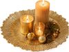 Inge-glas Assiette - Plat de présentation - Or - Deluxe - 33 cm - Rond