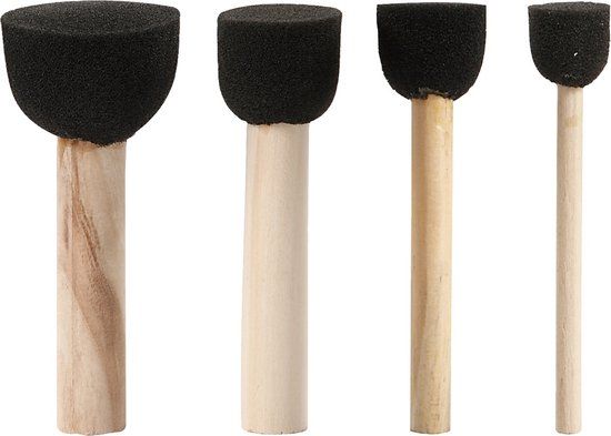 Schuim Creativ Company Foamkwasten 13-35 mm 4 stuks