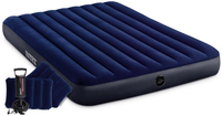 Intex 64765 Classic Downy Airbed + Kussens en Pomp 152x203x25 cm