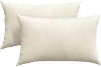 vidaXL - Zitkussens - 2 stuks - Crème - 50 x 30 cm - Corduroy stof