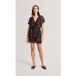 Ted Baker Bedruckte Bluse mit Schleife und Ballonärmeln Schwarz
