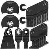 Merkloos 23-Delige Multitool Zaagbladen Set voor Diverse Materialen