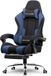 GTPLAYER Fauteuil de jeu 135° réglable, ergonomique, avec repose-pieds extensible - Tissu bleu