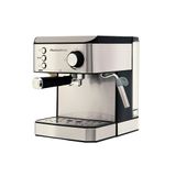 Melchioni Family | Cafetière pour dosettes, capsules, grains Robusta Plus, acier inoxydable 20, capacité 1,6 litre, couleur argent