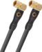 Oehlbach Transmission Shift S-90 Satellietkabel HD 90 graden schuin (Made in Germany- 4K UltraHD F-connectorkabel voor satelliet-tv, HDTV, 4-voudige afscherming) - 1 m antraciet