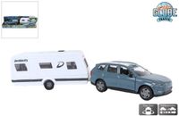 Kids Globe Volvo EX90 met Dethleffs Caravan