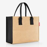 Reisenthel Daily Shopper Schoudertas 14L Raffia Zwart